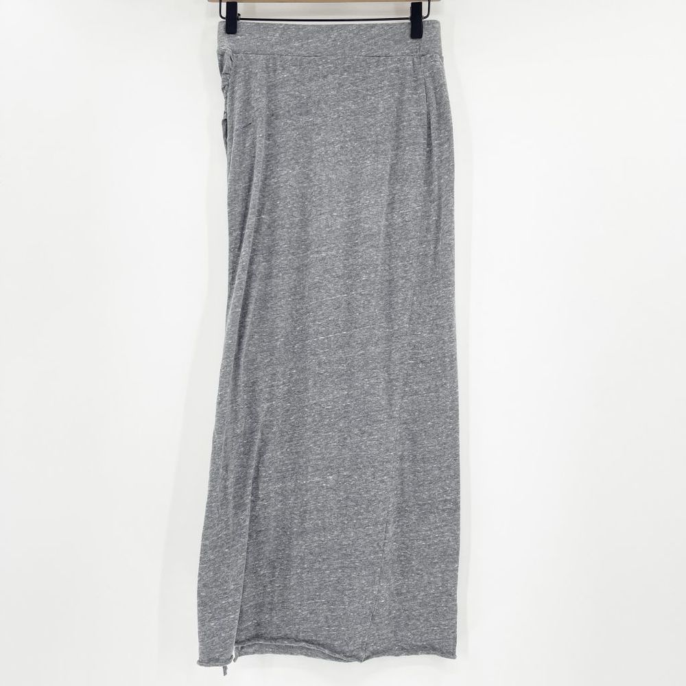 Free People Beach Women's Gray Marled High Waist Straight Midi Skirt Size S